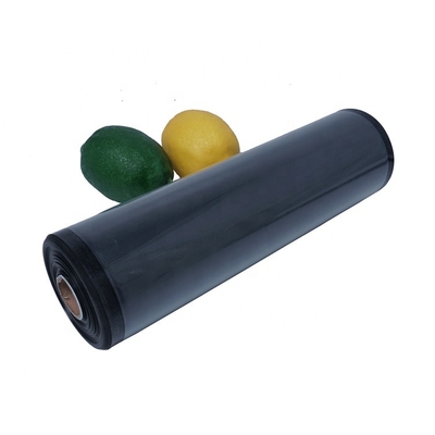 Recyclable PA PE Plastic Black Vacuum Rolls Meat Vacuum Sealer Bag Embossed