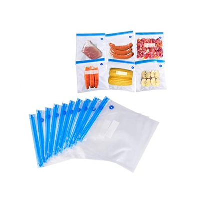 Sous Vide Bags Reusable Vacuum Zipper Bags Food Storage Bags with Sealing Clips