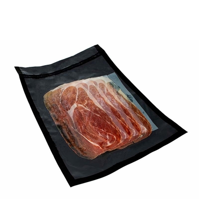 Embossed Food Grade Plastic Black&amp; Clear Vacuum Seal Bags CE For Meat Storage