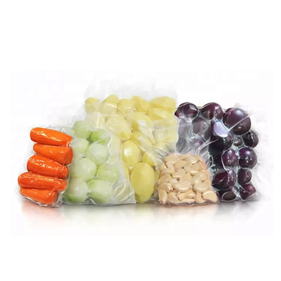 Customized Clear Embossed Heat Seal Food Bags Polypropylene Plastic Storage