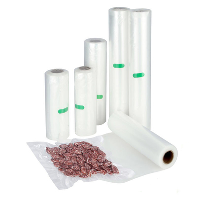 PE PA Vaccum Seal Roll Plastic Embossed Vacuum Sealer Bags Rolls For Microwave