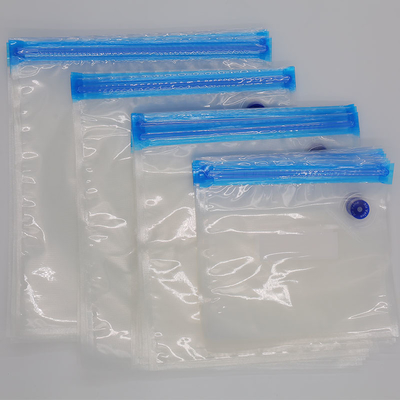 Polypropylene Plastic Resealable Food Bags Vacuum Zipper Bag With Valve