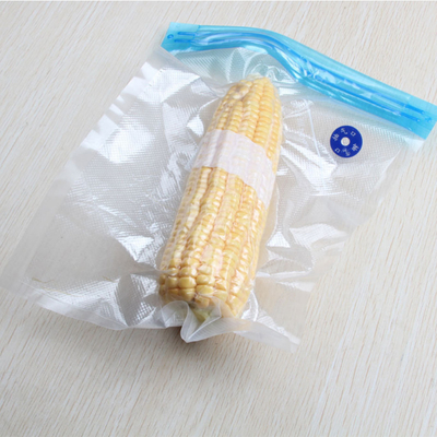 Reusable BPA Free Vacuum Zipper Seal Bags Resealable Air Valve Double Layer