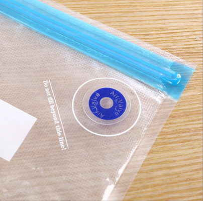 Food Vauum Storage Zip Lock Sous Vide Bags PA PE Handle Pump Bags Embossed