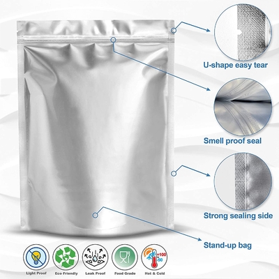 Extra Thick Sealable Metallic Vacuum Sealer Bags Tear Resistant BPA Free
