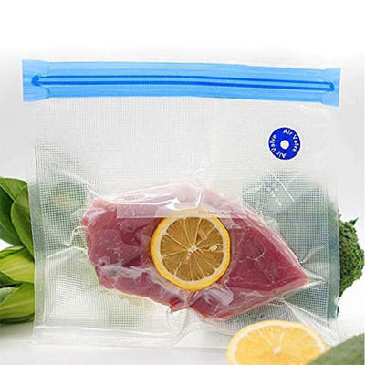 Sous Vide Bags Reusable Vacuum Zipper Bags Food Storage Bags with Sealing Clips