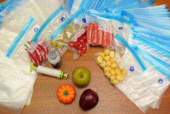 QS Plastic Storage Sous Vide Bags BPA Free Zipper Top Bags