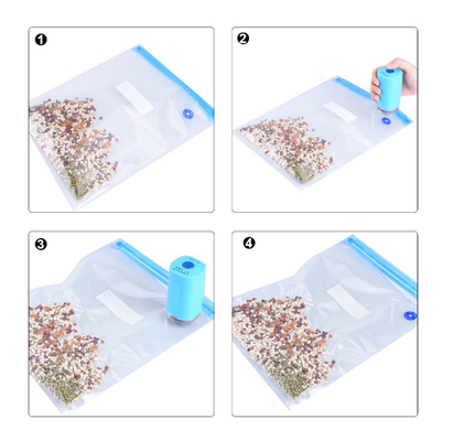 Polyethylene Food Saver Vacuum Sealed Ziplockk Bags Sous Vide Bags