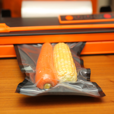 Custom Plastic Black Vacuum Sealer Bags Rolls Embossed Kitchen Food Packaging