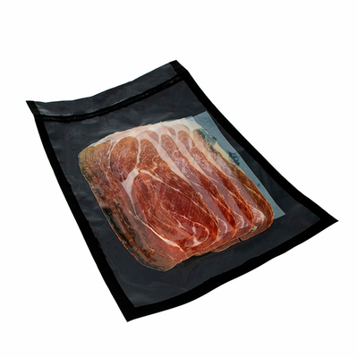 Sous Vide Embossing All Black Vacuum Seal Bags OEM Brand For Kernels Nuts