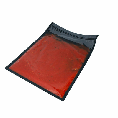 Sous Vide Embossing All Black Vacuum Seal Bags OEM Brand For Kernels Nuts