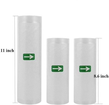 Refrigerators Vacuum Rolls PE Nylon Plastic Vacuum Sealer Bags 11&quot;X25' Ft