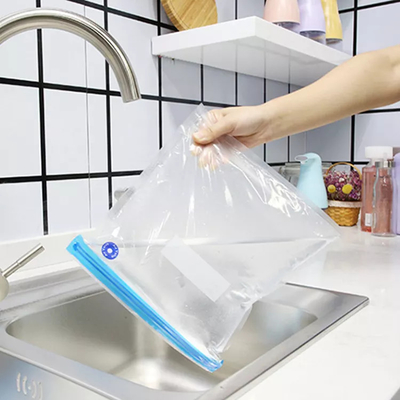 Reusable Vacuum Food Storage Bags Zipper Air Valve Bag Moisture Proof