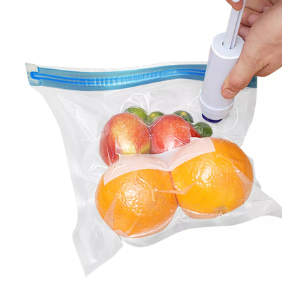PE PA Food Reusable Sous Vide Bags CE Vacuum Sealer Zipper Bags BPA-Free