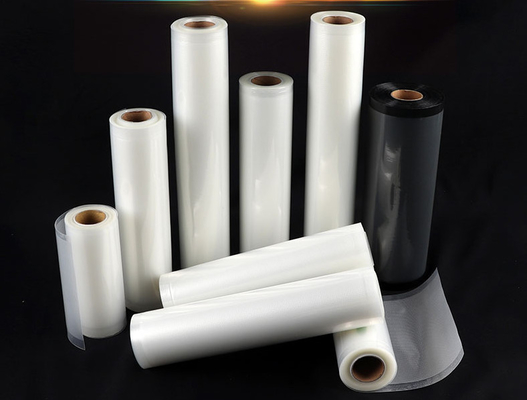 QS Moisture Proof Food Vacuum Pack Rolls Embossed Textured Mesh Customize