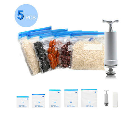BPA Free Food Sous Vide Bags SGS Vacuum Seal Bags With Zipper