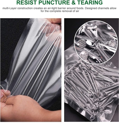 Poly Heat Clear Vacuum Seal Pouch Food Packaging Nylon Bags