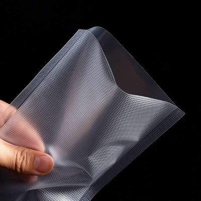 Poly Nylon Vacuum Resealable Food Bags Embossing Heat Sealing Plastic Pouches