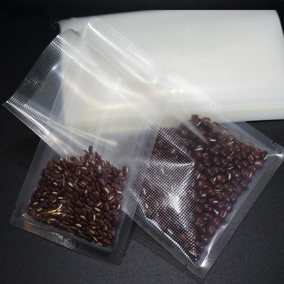 Transparent Three Sides Vacuum Sealer Food Bags Laminated Poly Nylon Vacuum Bags