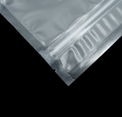 Transparency PE Food Vacuum Zipper Bags High Puncture Abrasion Resistance