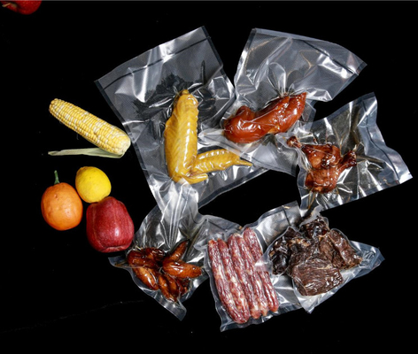 Nylon Three Side Embossed Vacuum Seal Bags for Food Fruit Vegetables