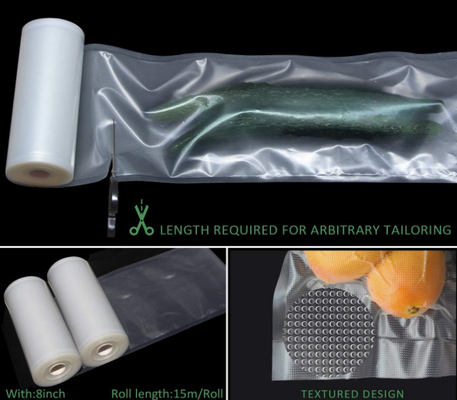 Vacuum Sealer Rolls Heat Seal Embossed Vacuum Sealer Bags BPA Free