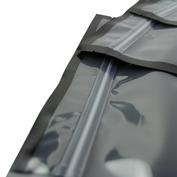 Black Clear Pre Cut Vacuum Sealer Bags Poly Material With Zipper