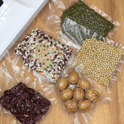 Customized Size QS Embossed Vacuum Sealer Rolls BPA Free Food Vacuum Storage Bags