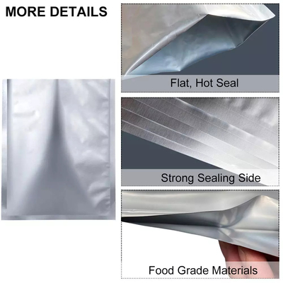 Free Sample Metalized Aluminum Foil Bag Resealable Mylar Bags For Food Storage
