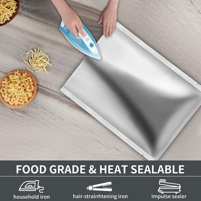 Free Sample Metalized Aluminum Foil Bag Resealable Mylar Bags For Food Storage
