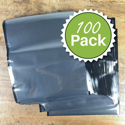 Embossed Food Grade Plastic Black&amp; Clear Vacuum Seal Bags CE For Meat Storage