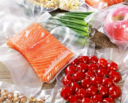 QS Frozen Food Hot Seal PE Hot Seal Plastic Bag Customize Brand 15cm*25cm