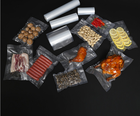 Food Storage Embossed Vacuum Sealer Rolls Cooking Sous Vide Nylon Vacuum Pouches