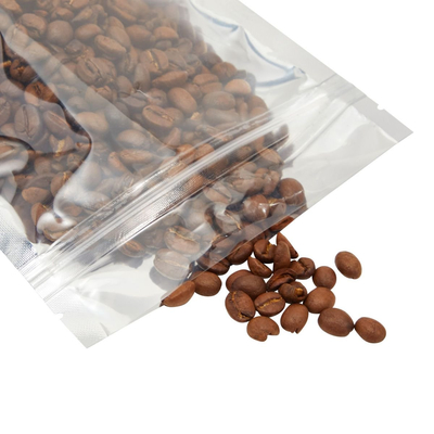 Resealable Aluminum Foil Stand Up Pouch Bags Food Storage Smell Proof With Window