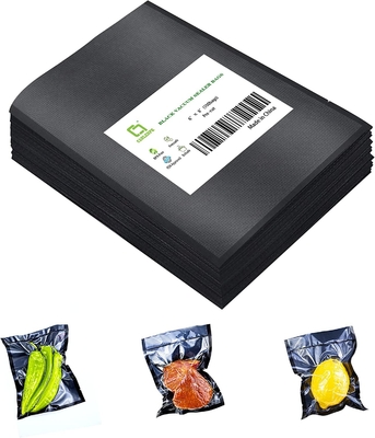 PA PE Black Food Freshness Storage Clear Embossed Sealer Roll Packaging embossed vacuum bag